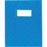 Protège-cahier PP opaque + étiquette, format A5, bleu