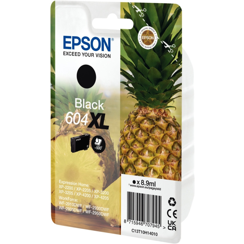 Epson ANANAS / 604XL cartouche jet d'encre noire haute capacité authen