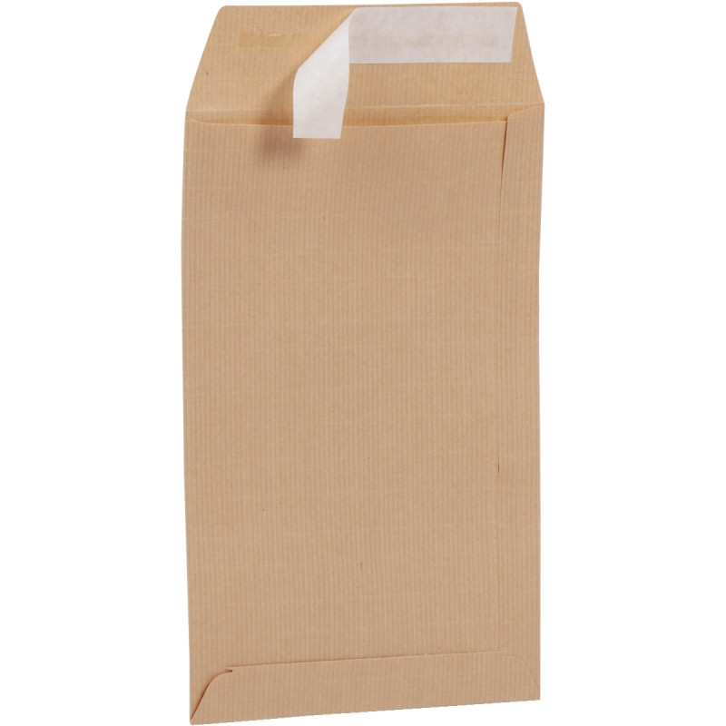 Paquet de 50 pochettes kraft armé 275x365mm 130g bande siliconée