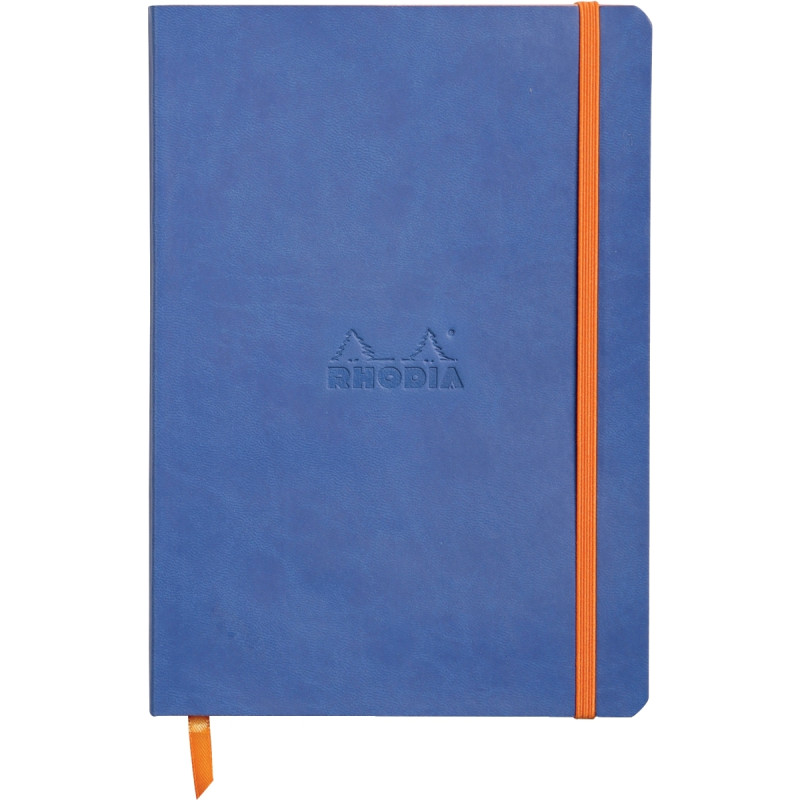 Carnet 160 pages RHODIARAMA format A5, 5x5, couverture souple en simil