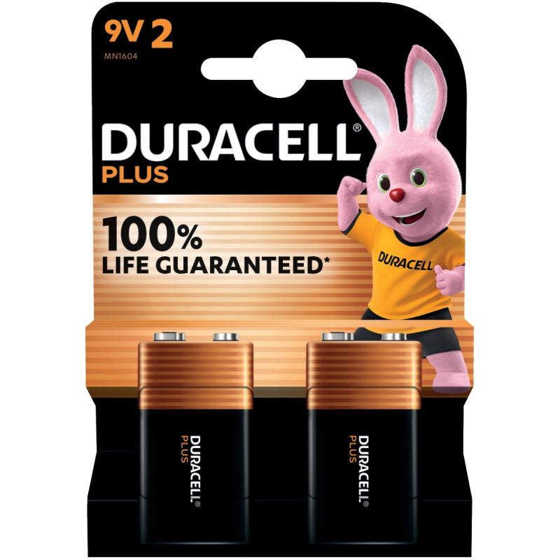 Blister 2 piles 9V 6LR61 Plus