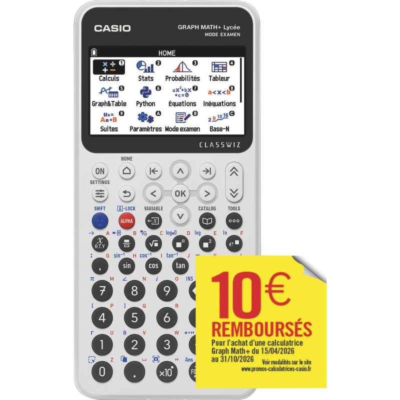 Machine à calculer graphique CASIO Graph Math +
