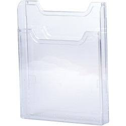 Porte-brochures vertical dos plat 1 compartiment 148x210mm