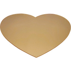 Lot de 10 miroirs coeur 9.50cm