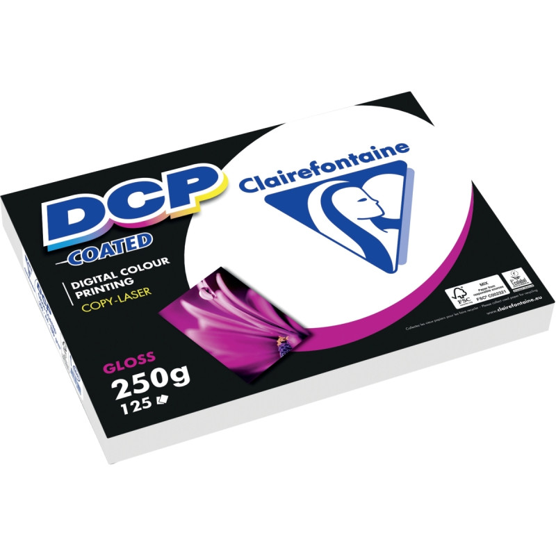 Paquet de 125 feuilles laser format A3 250g DCP 2 faces brillantes DCP