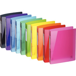 Classeur 4 anneaux en polypropylène IDERAMA, format A4+, dos 4 cm, col