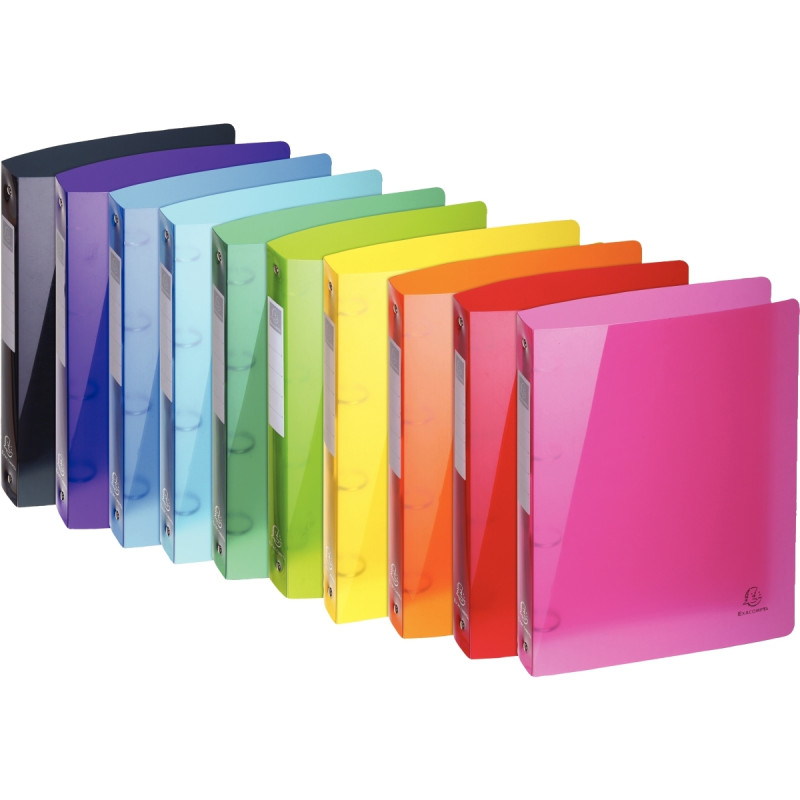 Classeur 4 anneaux en polypropylène IDERAMA, format A4+, dos 4 cm, col