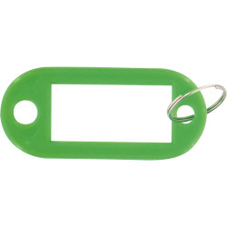 Sachet 20 porte-clés avec etiquettes vert