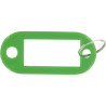 Sachet 20 porte-clés avec etiquettes vert