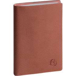 Agenda semainier Canvas 9x13cm Terracotta