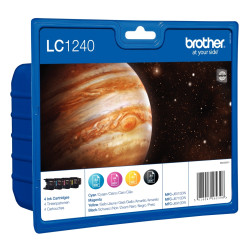 Brother JUPITER lot 4 cartouches jet d'encre noire, cyan, magenta, jau