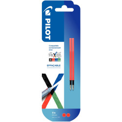Blister 2 recharges pour Frixion Ball 4 Couleurs rouges