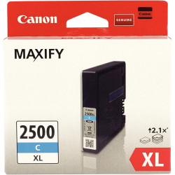 Canon 2500XL cartouche jet d'encre cyan haute capacité authentique (PG