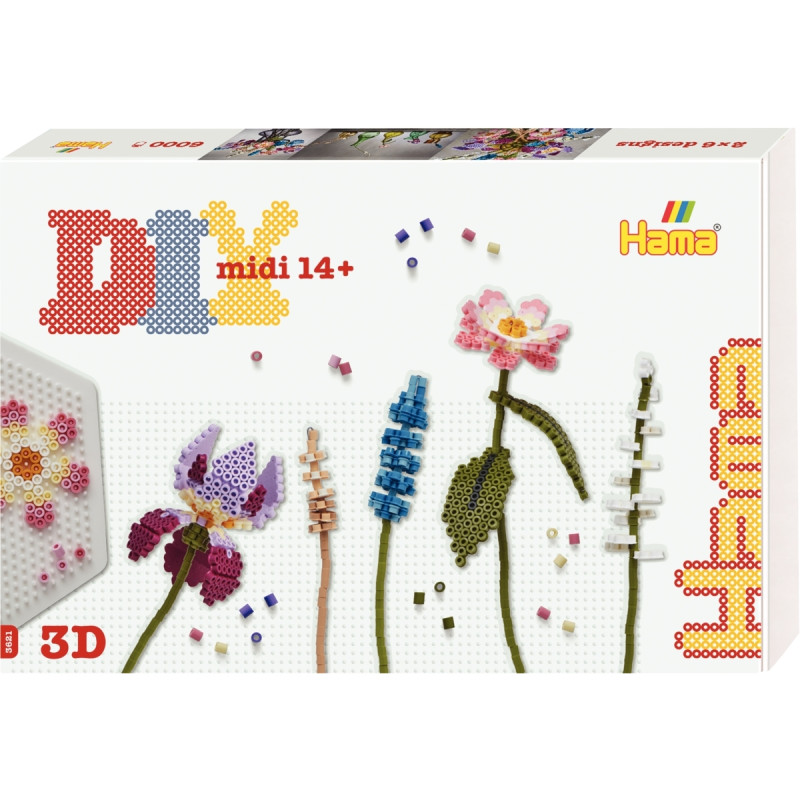Boite Hama art midi bouquet de fleurs