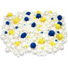 Carton de 600 boules et oeufs en styropor assortis