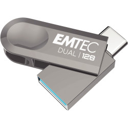 Clé USB 3.2 Emtec Dual 128 Go