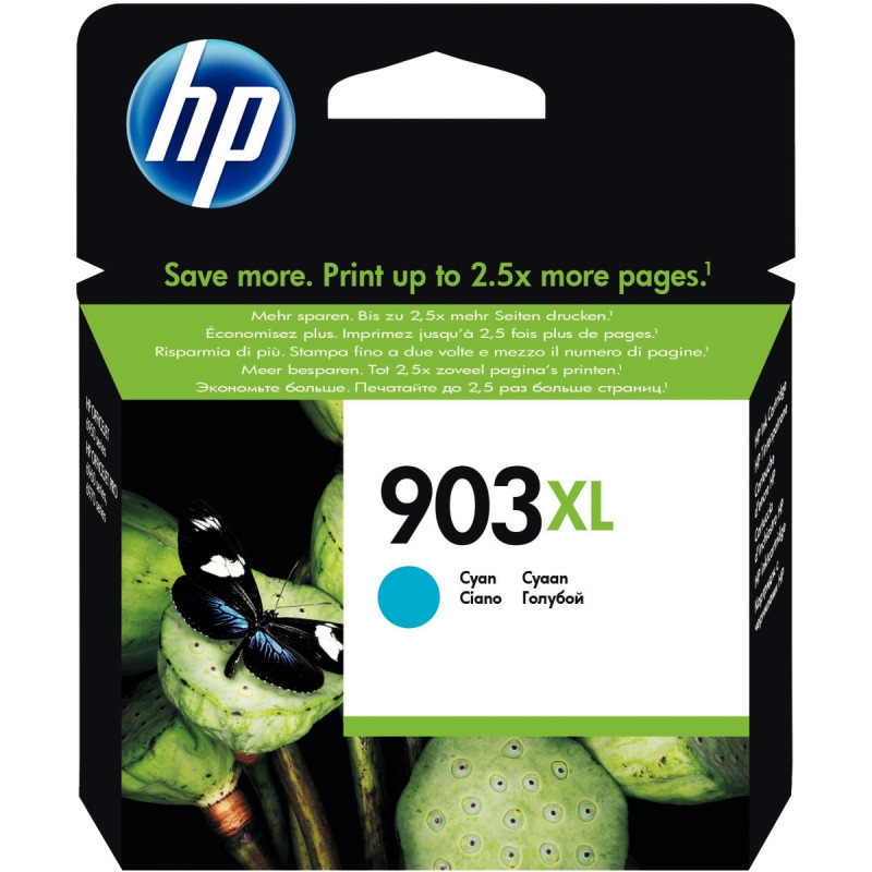 HP 903XL cartouche d'encre cyan grande capacité authentique (T6M03AE)