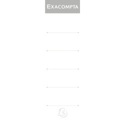 Paquet de 10 étiquettes cartonnées pour classeurs à levier dos large