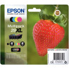 Epson FRAISE / 29XL lot 4 cartouches encre NCMJ haute capacité authent
