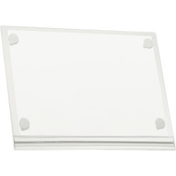 Sachet de 5 pochettes d'affichage étanches adhésives transparentes A4