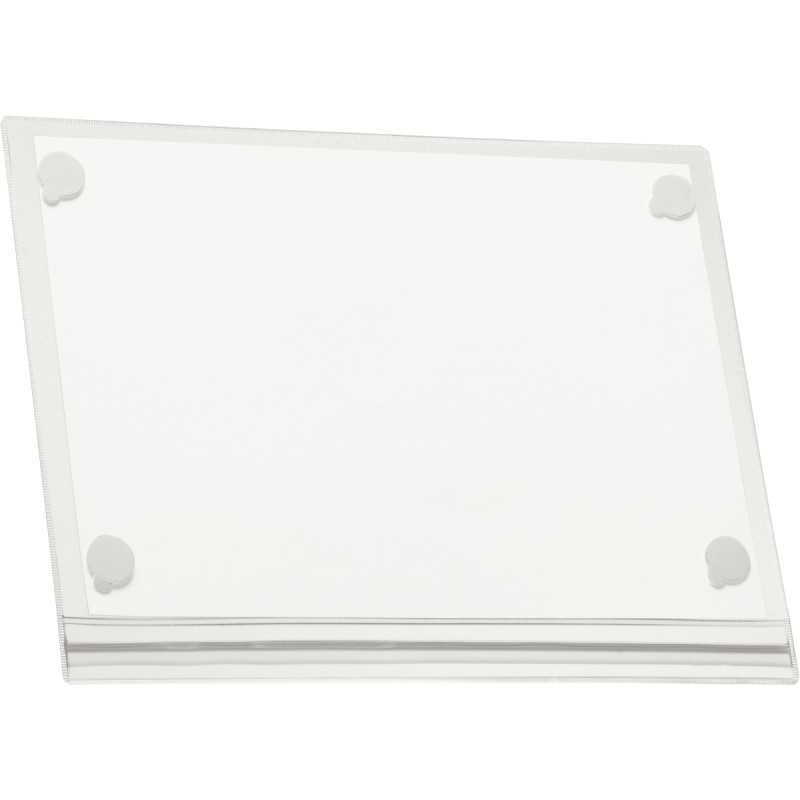 Sachet de 5 pochettes d'affichage étanches adhésives transparentes A4