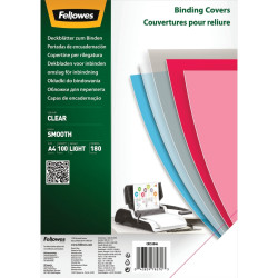 Paquet de 100 couvertures PET lisse incolore épaisseur 18/100ème forma