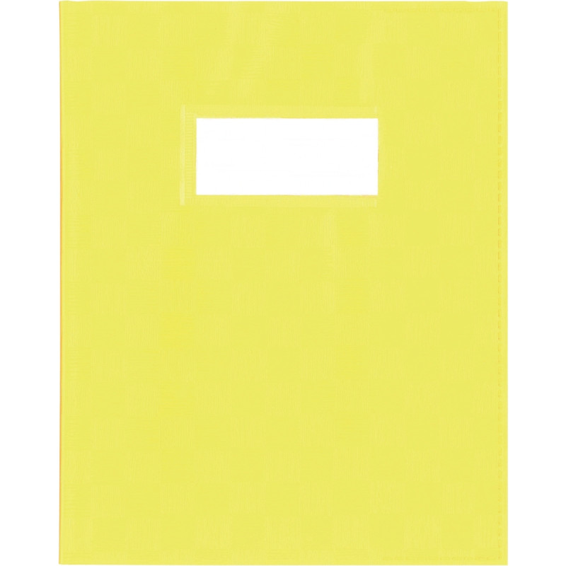 Protège-cahier PP opaque + étiquette, format A4, jaune