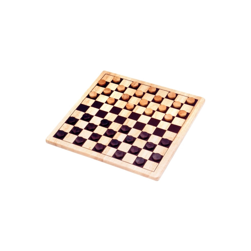 Jeu de dames en bois