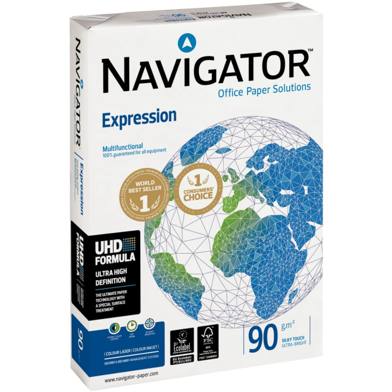 Ramette de 500 feuilles format A3 90g blanc NAVIGATOR