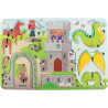Encastrement 3D en bois, les chevaliers