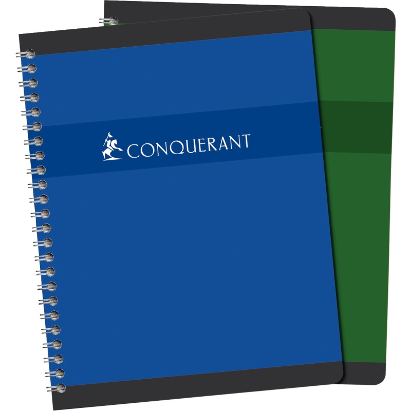 Cahier à reliure intégrale 100 pages CONQUERANT, format 24x32 cm, seyè