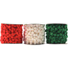Pack de 3 bobines pompons 3mètres assortis