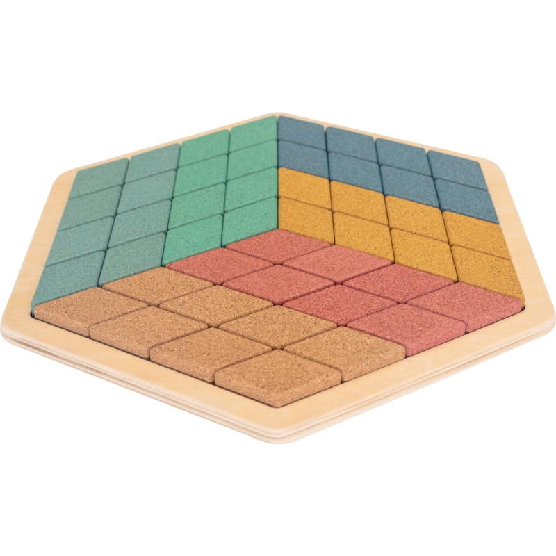 Puzzle mosaïque en liège, 48 pièces
