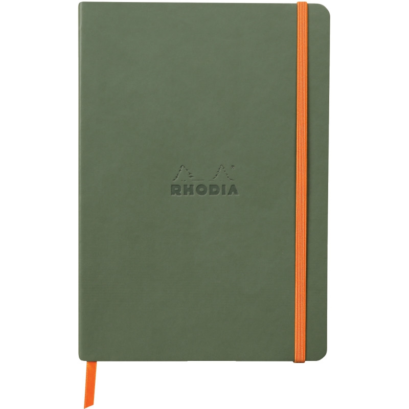 Carnet 160 pages RHODIARAMA format A5, ligné, couverture souple en sim