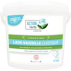 Sceau de 160 tablettes lave-vaisselle cycle long