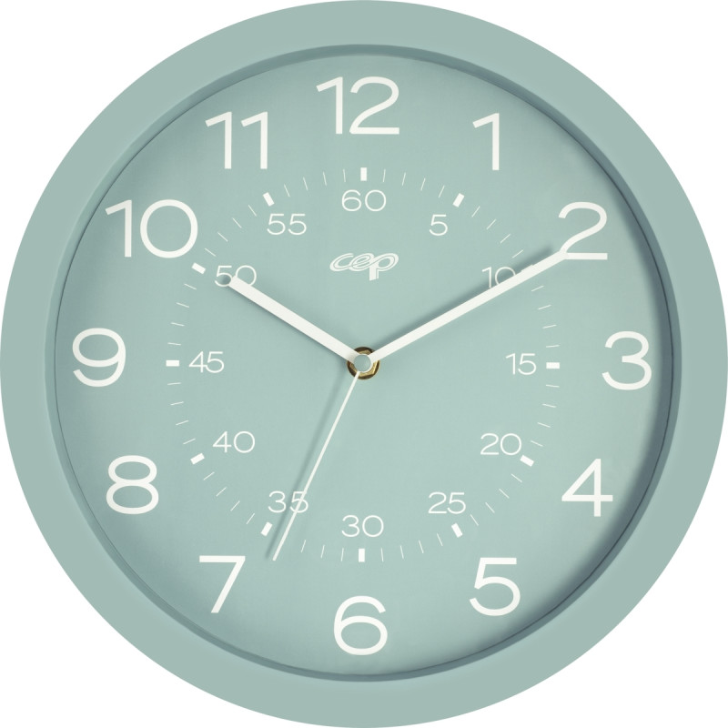 Horloge Riviera vert d'eau diamètre 30cm