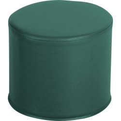 Pouf rond en PVC diamètre 30cm bleu canard