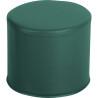 Pouf rond en PVC diamètre 30cm bleu canard