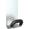 Patère magnétique mousse 7,4 x 6,8 x 14,3 cm gris métal et noir