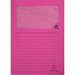 Paquet de 100 pochettes coin papier FOREVER 130g, fuchsia