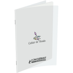 Cahier de dessin 48 pages CONQUERANT, format 24x32 cm, uni 120g, couv