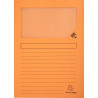 Paquet de 100 pochettes coin papier FOREVER 130g, orange