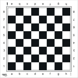 Tapis d'échec rigide 45x45cm