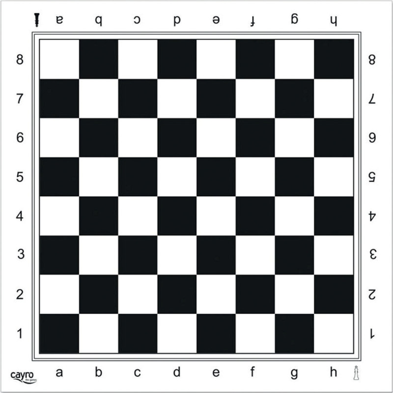 Tapis d'échec rigide 45x45cm