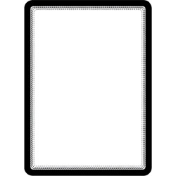 Sachet de 2 pochettes adhésives repositionnables Magneto A4 noir