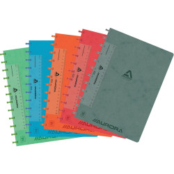 Cahier toilé LIN-EX ADOC SYSTEMS 144 pages 90g, ligné 8mm, format A4