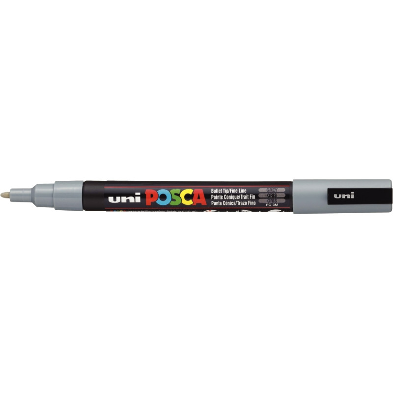 Marqueur Posca pointe fine ogive gris