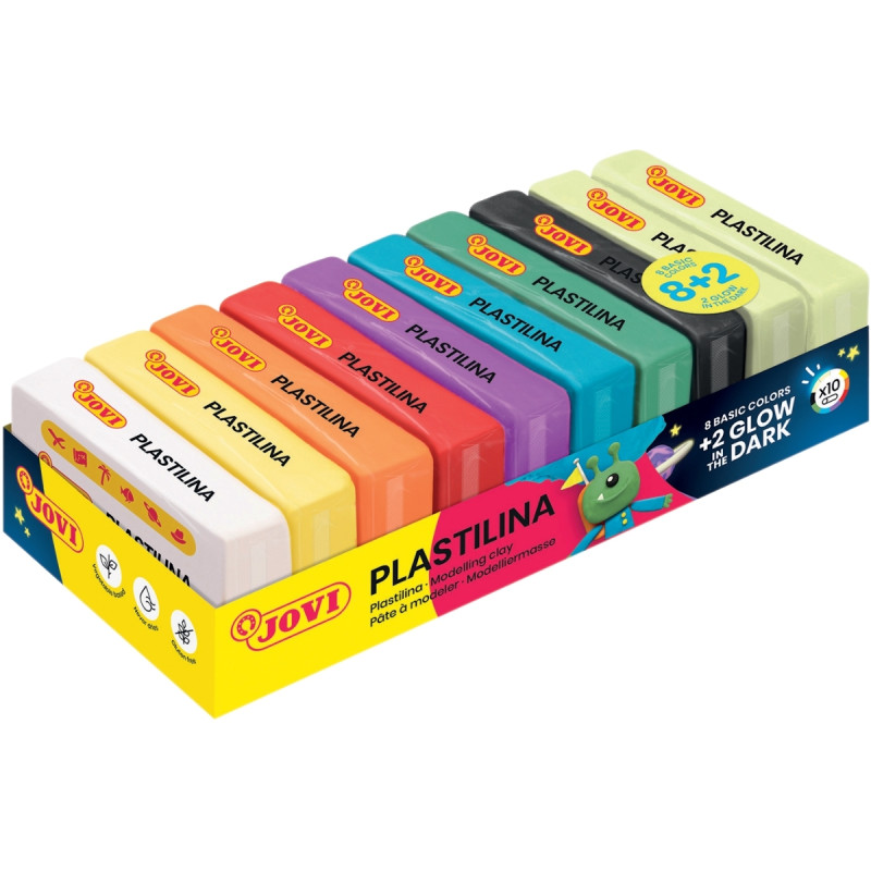 Boite de 10 pain 50grammes plastilina