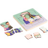 Puzzle en bois multi-niveaux, le cycle de la vie