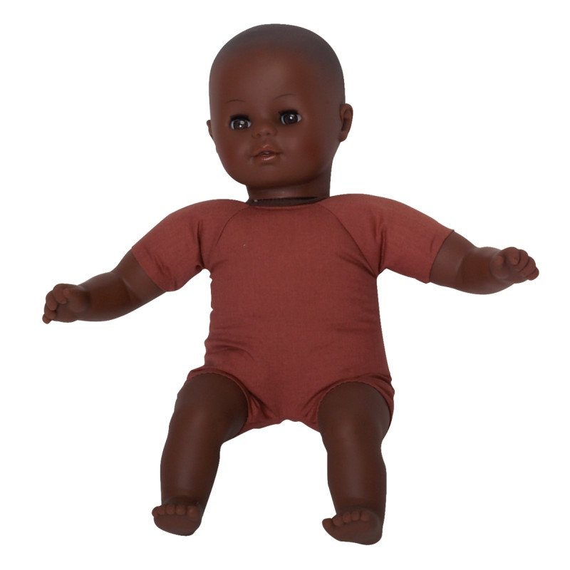 Poupon africain corps tissu 32 cm
